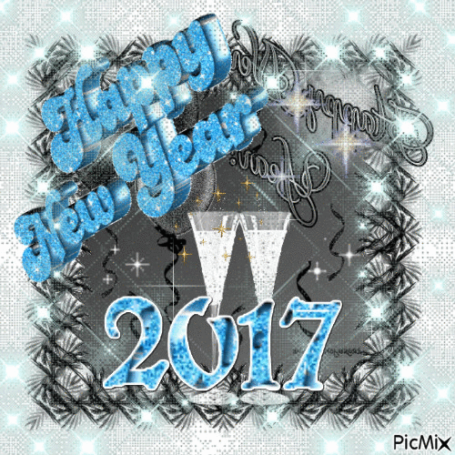 HAPPY NEW YEAR 2017 - Free animated GIF