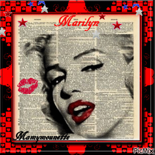 Marilyn - Бесплатный анимированный гифка