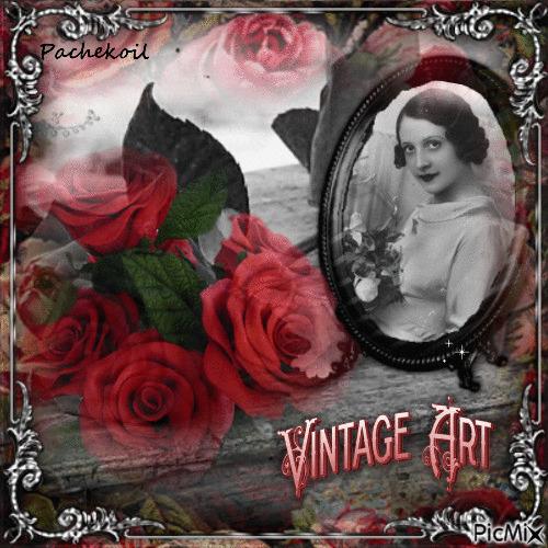 Portrait vintage - GIF animé gratuit