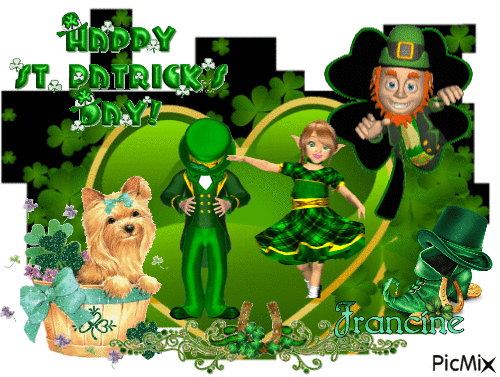 Joyeuses St-Patrick  a tous  ✿ 💖 ‿💖 ✿ - GIF animate gratis