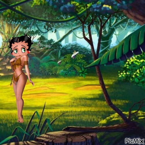 Jungle girl Betty Boop - png gratis