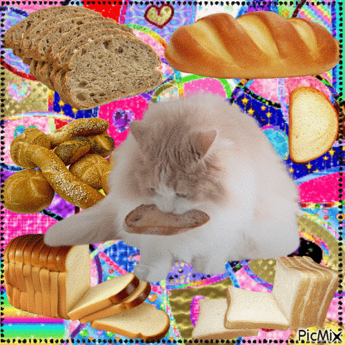 DD loves bread - GIF animé gratuit