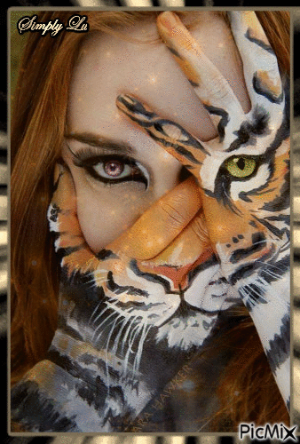 Mulher Tigre - Ingyenes animált GIF