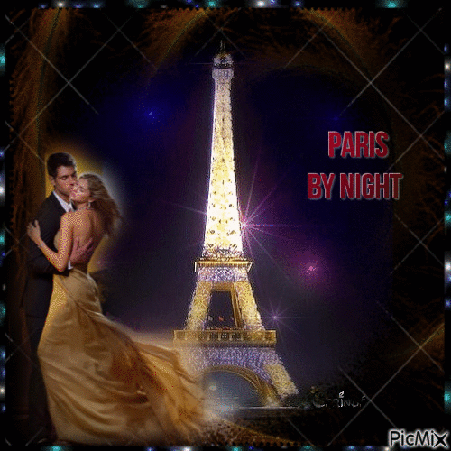 Paris la nuit - GIF เคลื่อนไหวฟรี