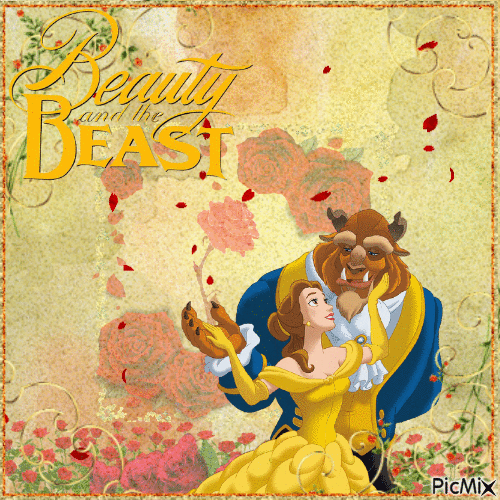 Beauty and the Beast - Бесплатный анимированный гифка