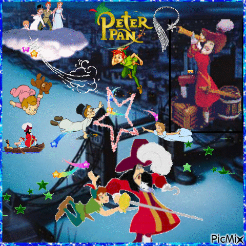 Peter Pan en Amérique - GIF animado grátis
