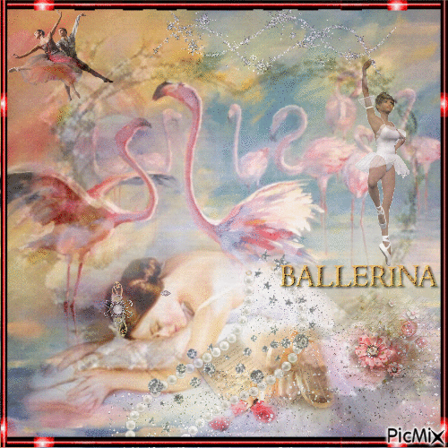 Балерина и фламинго.