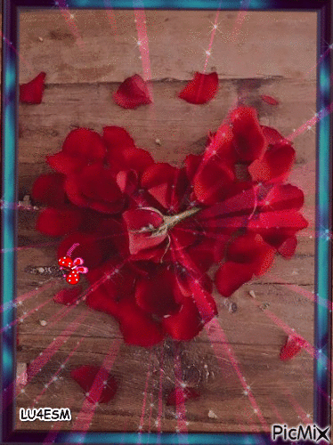 Petalos de rosa - Безплатен анимиран GIF