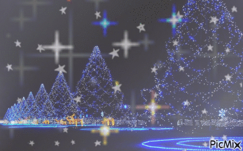 blue christmas - GIF animé gratuit
