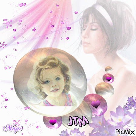 ♥ JTM ♥ ma fille ♥ - Gratis animerad GIF