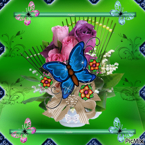"Papillons" - GIF animé gratuit
