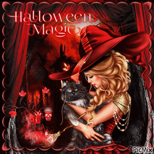 Halloween-tons Rouge - Animovaný GIF zadarmo