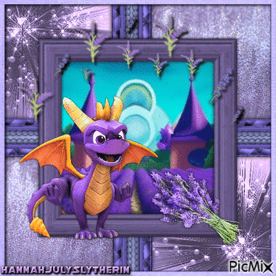 {Spyro the Dragon and Lavender} - Безплатен анимиран GIF