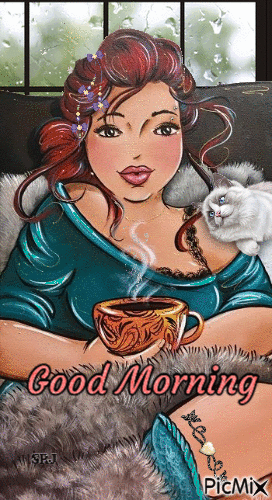 Good Morning Woman - Бесплатный анимированный гифка