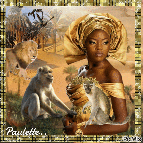 femme africaine - Бесплатный анимированный гифка