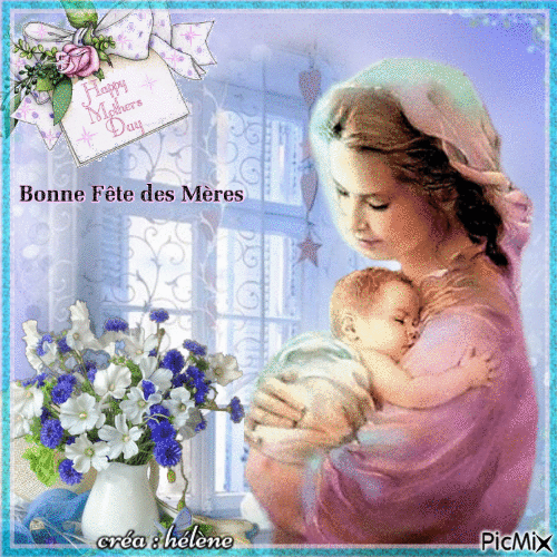 Bonne fête des mères / Mother's day - Бесплатный анимированный гифка