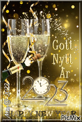 Gott nytt år - Gratis geanimeerde GIF