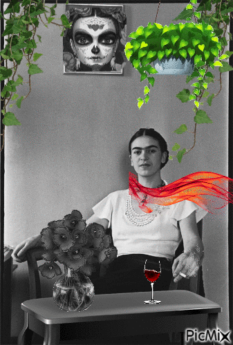 Color en casa de Frida - Gratis animeret GIF