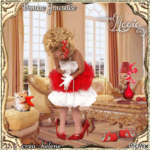 Chaussures rouges pour une petite fille - Δωρεάν κινούμενο GIF