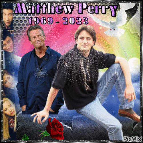 Homenaje a Matthew Perry - GIF เคลื่อนไหวฟรี