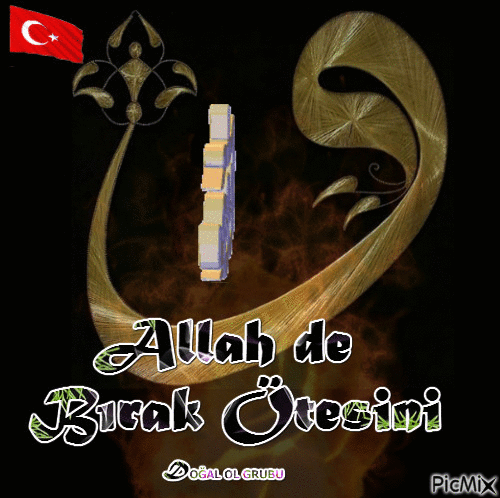 'Allah De  Bırak Ötesini - Бесплатный анимированный гифка