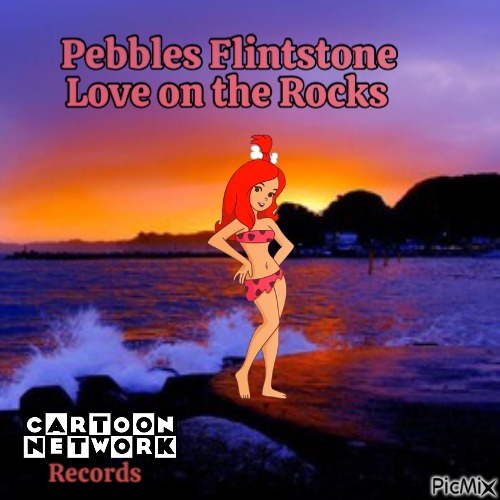 Pebbles Flintstone Love on the Rocks - бесплатно png