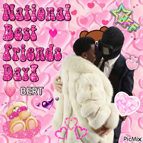 National Best Friends Day Bert - Free animated GIF