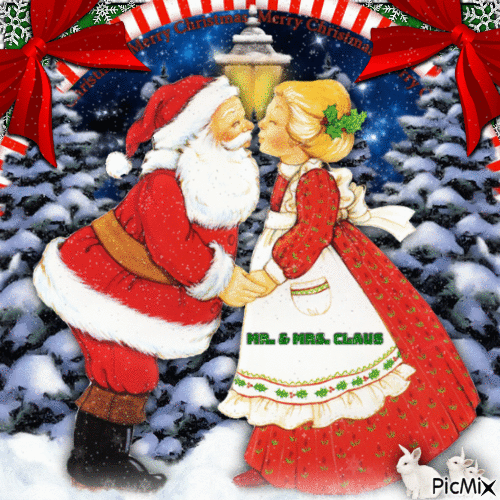 Mr. and Mrs. Claus-RM-12-16-23 - Gratis animeret GIF