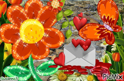 Flowerfull Love - GIF animé gratuit