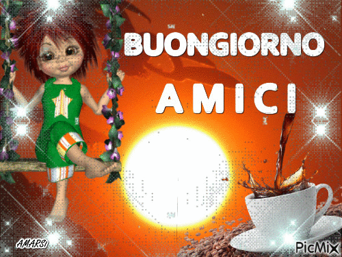BUONGIORNO AMICI - Бесплатни анимирани ГИФ