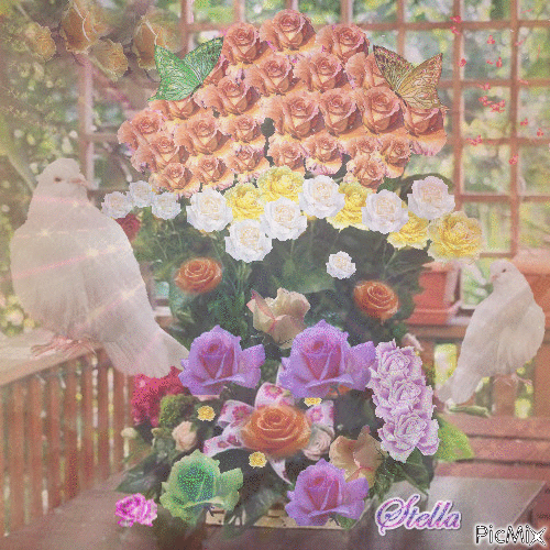Bouquet de Rose - 免费动画 GIF