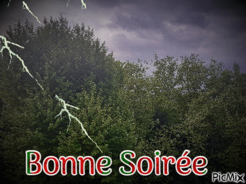 Bonne soiree - Безплатен анимиран GIF