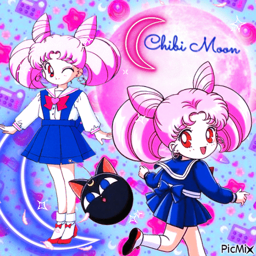 Chibi Moon - Nemokamas animacinis gif