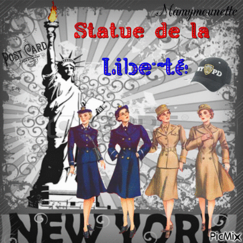 Statue de la liberté - Gratis geanimeerde GIF