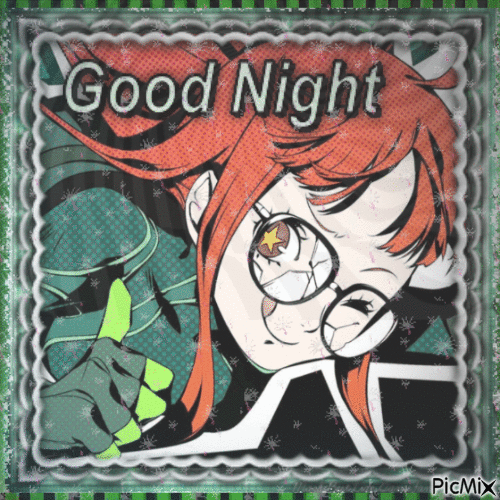 Futaba sakura good night - Gratis animerad GIF