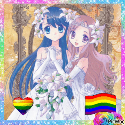 LGBT couple - Nemokamas animacinis gif