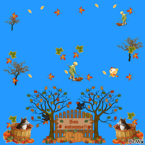 automne - GIF animado gratis