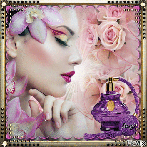 A wonderful aroma of perfume... - GIF animé gratuit
