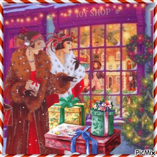 Shopping de Noël...concours - 免费PNG