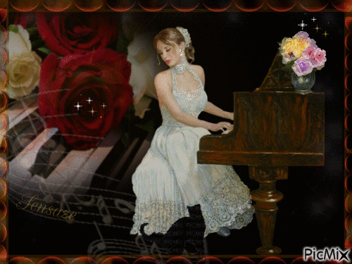 The Pianist - Ingyenes animált GIF