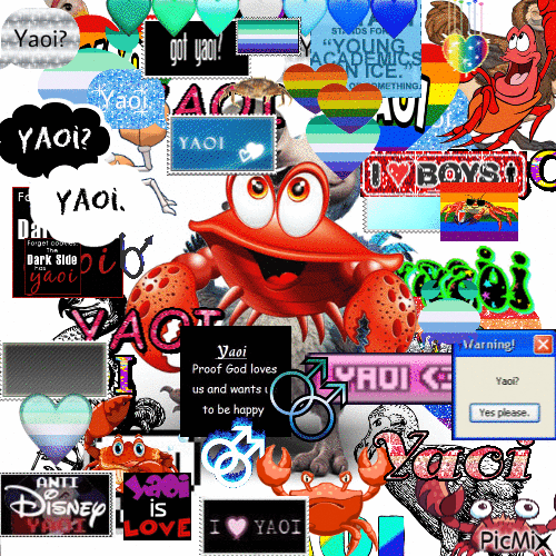 gay yaoi crab - Besplatni animirani GIF