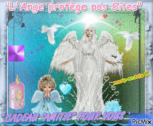 " Ange " / Amour - Protection . - Free animated GIF