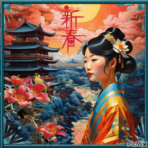 Oriental creation - Gratis animeret GIF