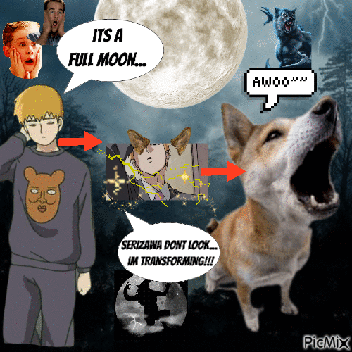 reigen sad werewolf story - Darmowy animowany GIF