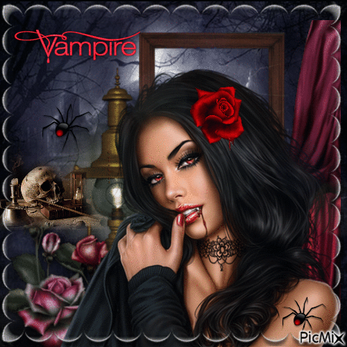 Femme Vampire - Бесплатный анимированный гифка