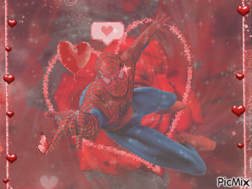 Spiderman Valentine - Gratis geanimeerde GIF