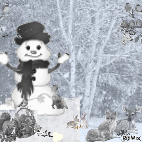 snowman - GIF animé gratuit