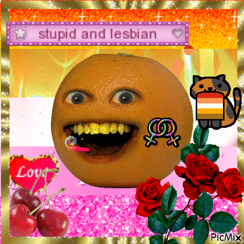 Lesbian Annoying Orange - Безплатен анимиран GIF