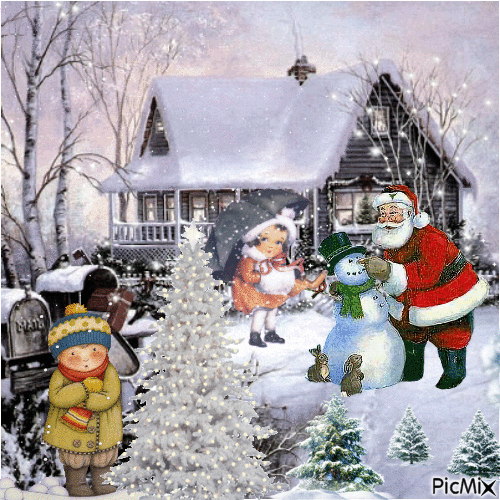 Joyeux Noel - Animovaný GIF zadarmo
