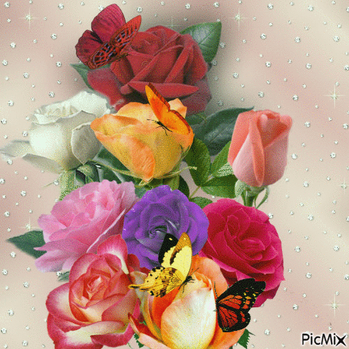 roses ❣️ розы - 免费动画 GIF